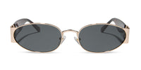 swatch for vine - gold + tortoise + grey polarized sunglasses