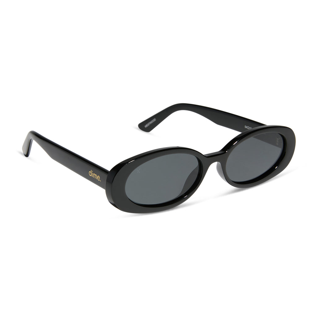 DIFF Dime Round Black Polarized Sunglasses Replacement Lenses for Diff Eyewear Dime II Polarized & UV  main image 2