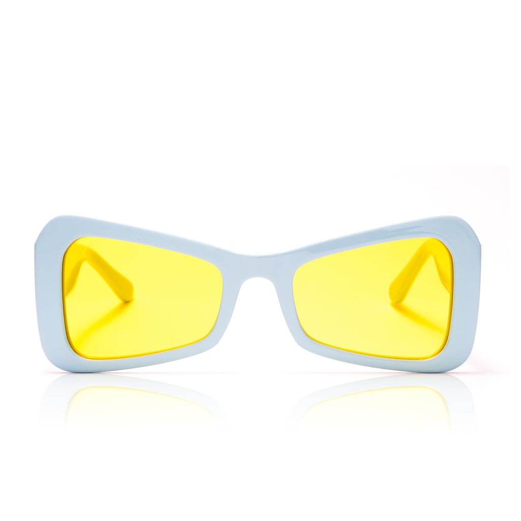kali light blue + yellow sunglasses dime optics Dime Optics