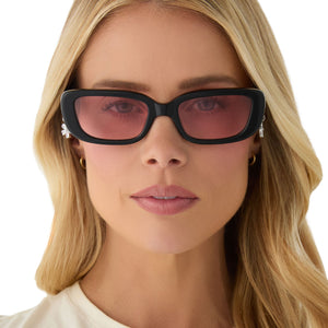 CHER - BLACK + PINK GRADIENT SUNGLASSES