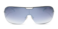 swatch for bou g - satin black + grey gradient sunglasses