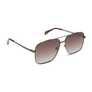 encino - chocolate brown + brown gradient polarized sunglasses