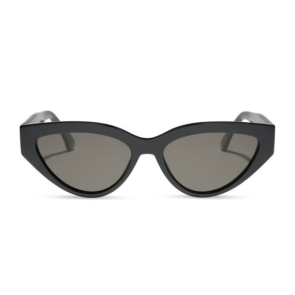 last call - black + solid grey polarized sunglasses