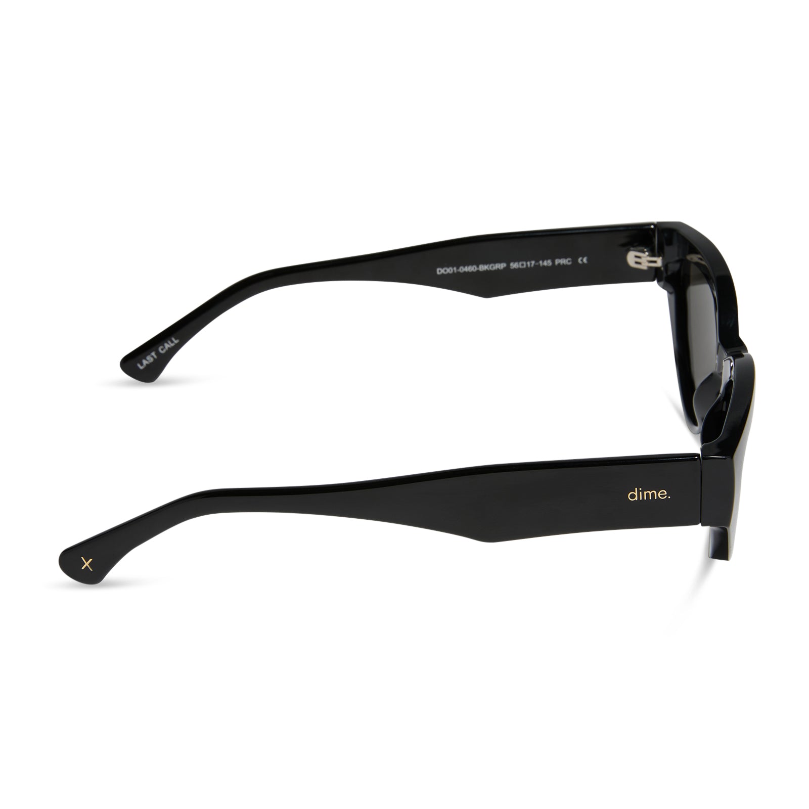 les do makeup last call sunglasses black + grey polarized dime