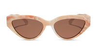 swatch for last call - milk n honey + solid brown polarized sunglasses