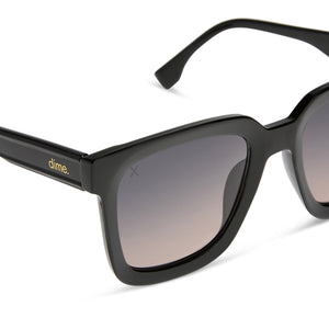malibu - black + orchid gradient polarized sunglasses