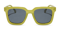 swatch for malibu - valley green + grey polarized sunglasses