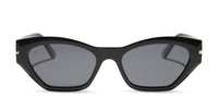 swatch for sawtelle - black + grey polarized sunglasses