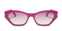 swatch for sawtelle - glossy berry + garnet gradient sunglasses