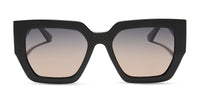 swatch for she's a 10 - matte black + dusk polarized sunglasses