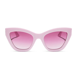 mean girls x dime optics regina wednesday pink spring fling queen pink gradient sunglasses front view