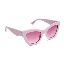 mean girls x dime optics regina wednesday pink spring fling queen pink gradient sunglasses angled view