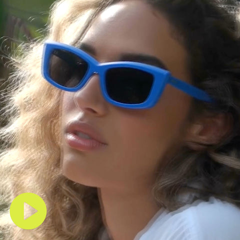 on model - dime optics video showcasing olympic sunglasses