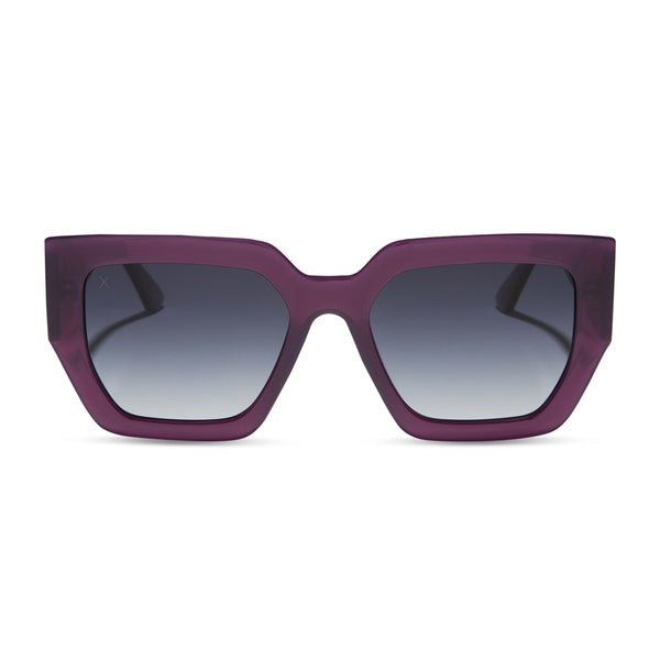 she's a 10 - amethyst purple + grey gradient polarized sunglasses