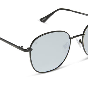 avalon - matte black + grey mirror sunglasses