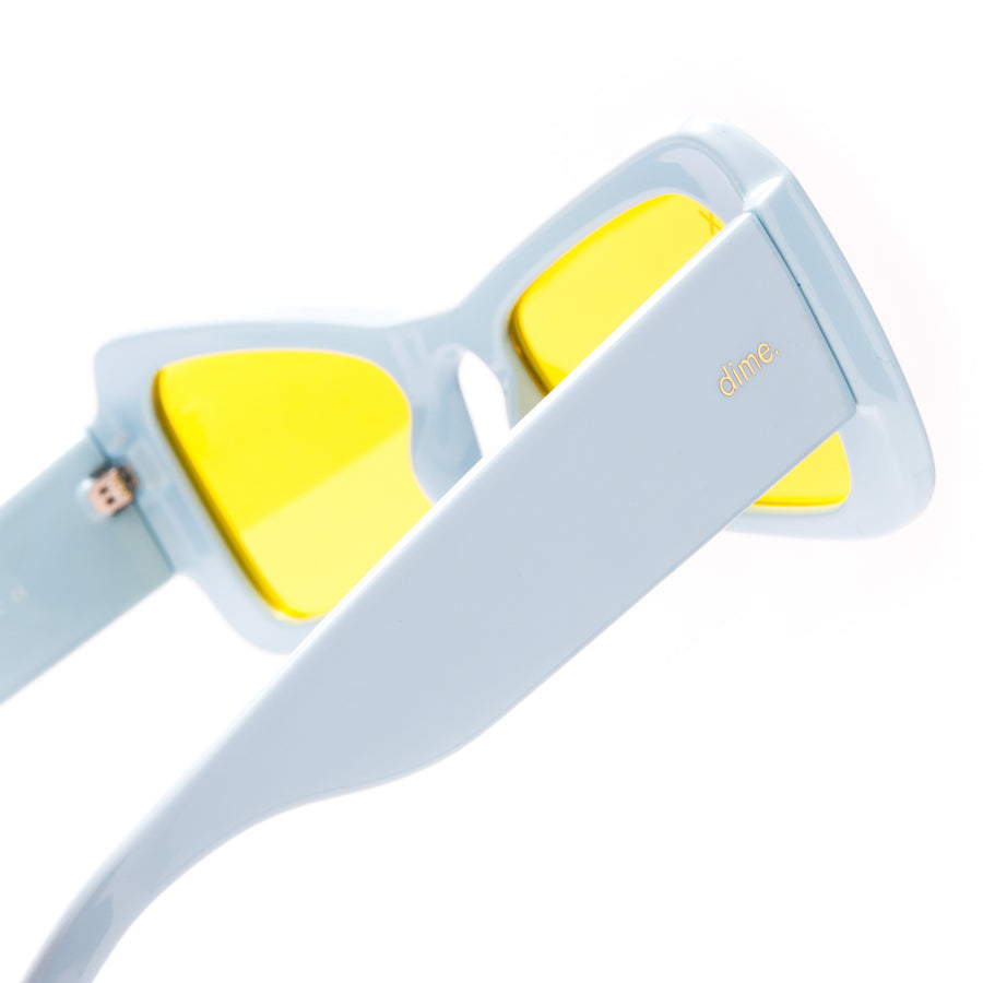 kali light blue + yellow sunglasses dime optics Dime Optics
