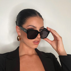 brea - black + grey sunglasses | dime optics – Dime Optics