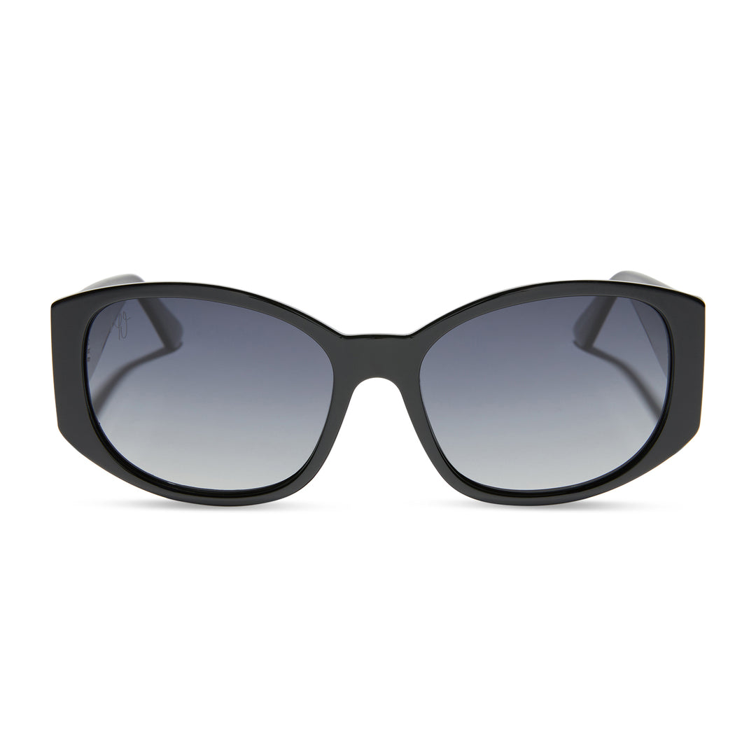 Mikayla Jane powerhouse sunglasses | black & grey gradient polarized