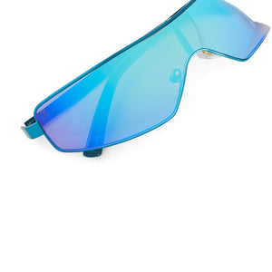 ventura shield sunglasses - turquoise + turquoise flash ventura shield sunglasses - turquoise + turquoise flash