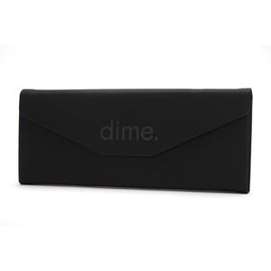 Triangle Leather Glasses Case Black